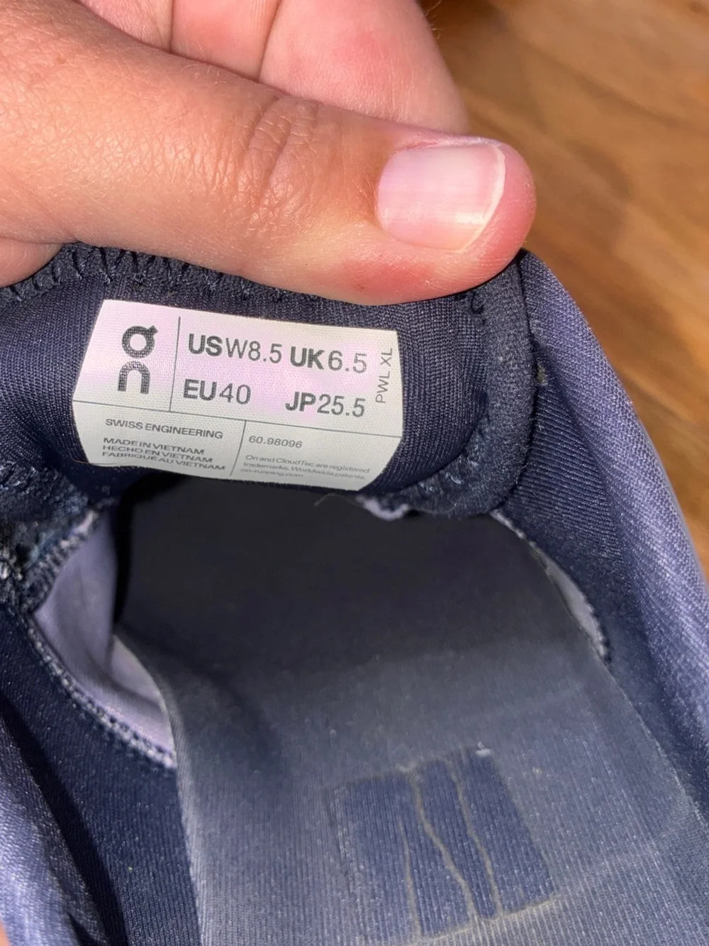 On Cloud X Women’s Athletic Running Sneaker Shoes, blue- size 8.5